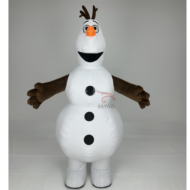 Olaf Frozen Mascot Costume Party Show Giant Plush Inflatable Adult Party Event Mascot Cartoon Fancy Dress Character Costume,Big Mascot,Olaf Frozen Mascot Costume Party Show Giant Plush Inflatable Adult Party Event Mascot Cartoon Fancy Dress Character Costume