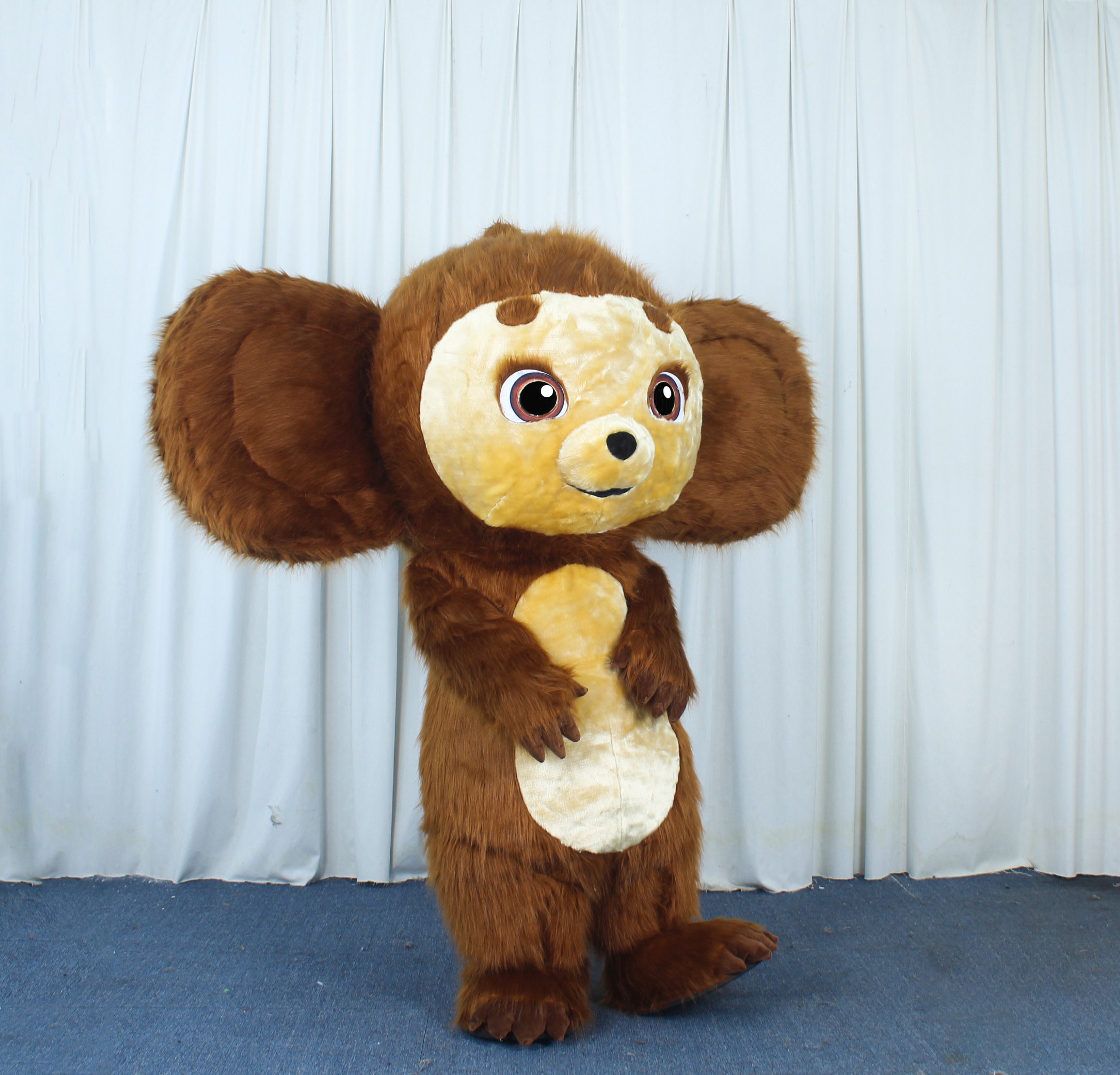 Dark Brown Koala Monkey Mascot Costume 2m 2.6m Inflatable Big Ear Monkey Koala Panda Bear Plush Costume Cloth for Walking Effect