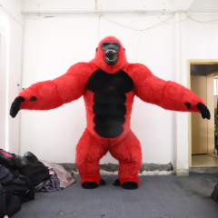 New Design 2.6m Plush Walking Mascot OEM Inflatable Gorilla Mascot Costume for Sale TV & Movle Costumes
