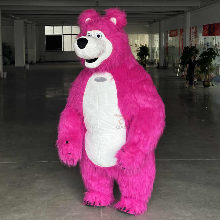 Pink Red Black Brown Adult Fancy Dress Christmas Party Inflatable  Mascot Costume