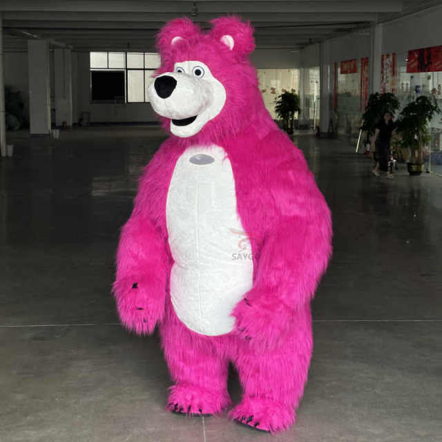 Pink Red Black Brown Adult Fancy Dress Christmas Party Inflatable  Mascot Costume