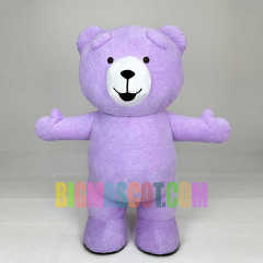 Factory Adult Fancy Dress Christmas Party Panda Teddy Bear Inflatable Mascot Costume