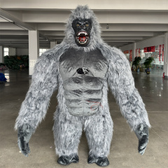 Giant Realistic Gorilla Inflatable king Kong Mascot Costume 2/2.6/3m Inflated Anime Costumes Gorilla for Events Dress