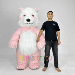 Factory Giant Inflatable Walking Panda Mascot Costume Funny Polar Bear Mascot Costume Panda for Promotional