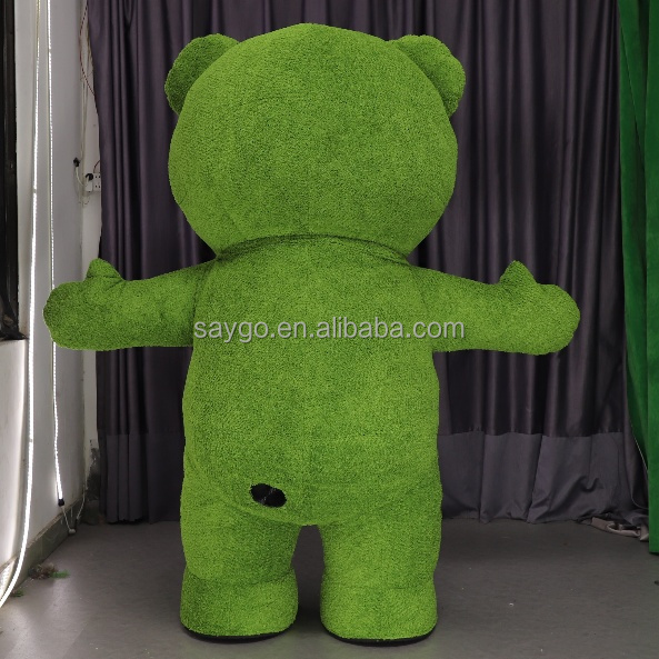 Saigao Big Size Inflatable Cartoon Character Mascot Costume Custom Plush Soft Teddy Bear Mascot Costumes for Mascot Costume