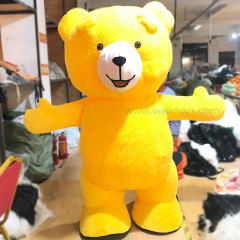 Customized Cartoon Character OEM Soft Inflatable Teddy Bear Costume Custom Plush Mascot Costumes for Adult