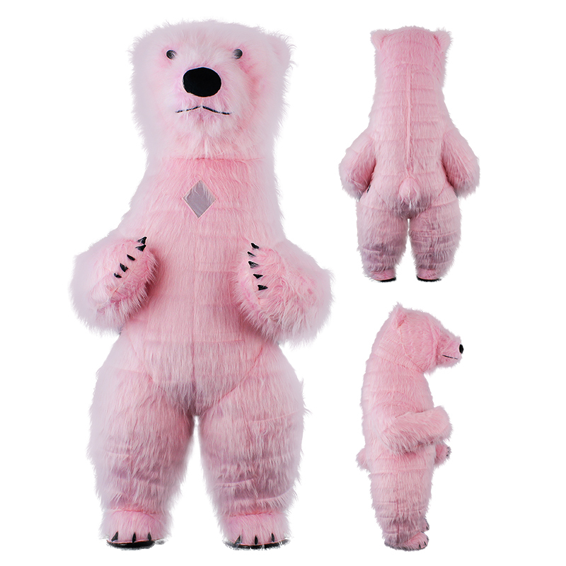 Saygo Source Factory 2M/2.6M/3M CE Inflatable Polar Bear Mascot Costume for Party