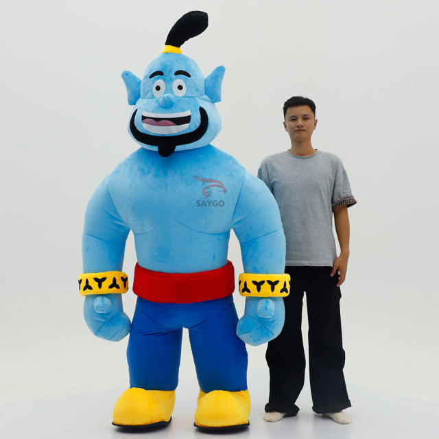 Best Seller Inflatable  Aladdin‘s Magic Lamp Cosplay Mascot Costume Design for Mardi Gras/Carnival Unisex Adults,Big Mascot,Best Seller Inflatable  Aladdin Cosplay Mascot Costume Design for Mardi Gras/Carnival Unisex Adults