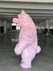 For Inflatable Pink Masha BearMascot Costume-Adult Unisex Character for Mardi Gras