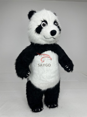 Customized Giant Outdoor Inflatable Walking Panda Mascot Costume Kawaii Polar Bear Mascot Costume Panda Costume for Adult