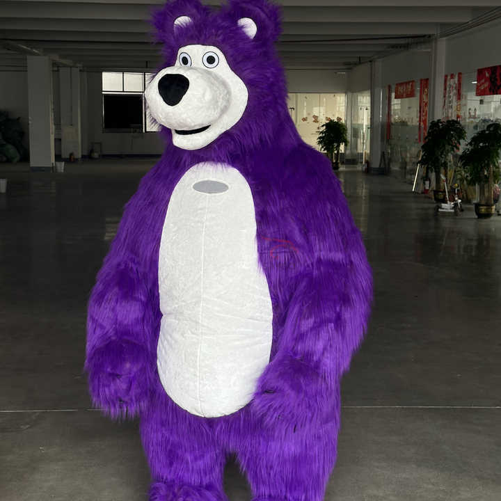 New Color Furry Brown  Mascot Costume Pretty CE 2.6/2m Giant Inflatable  Mascots Dress Cloth for Cosplay