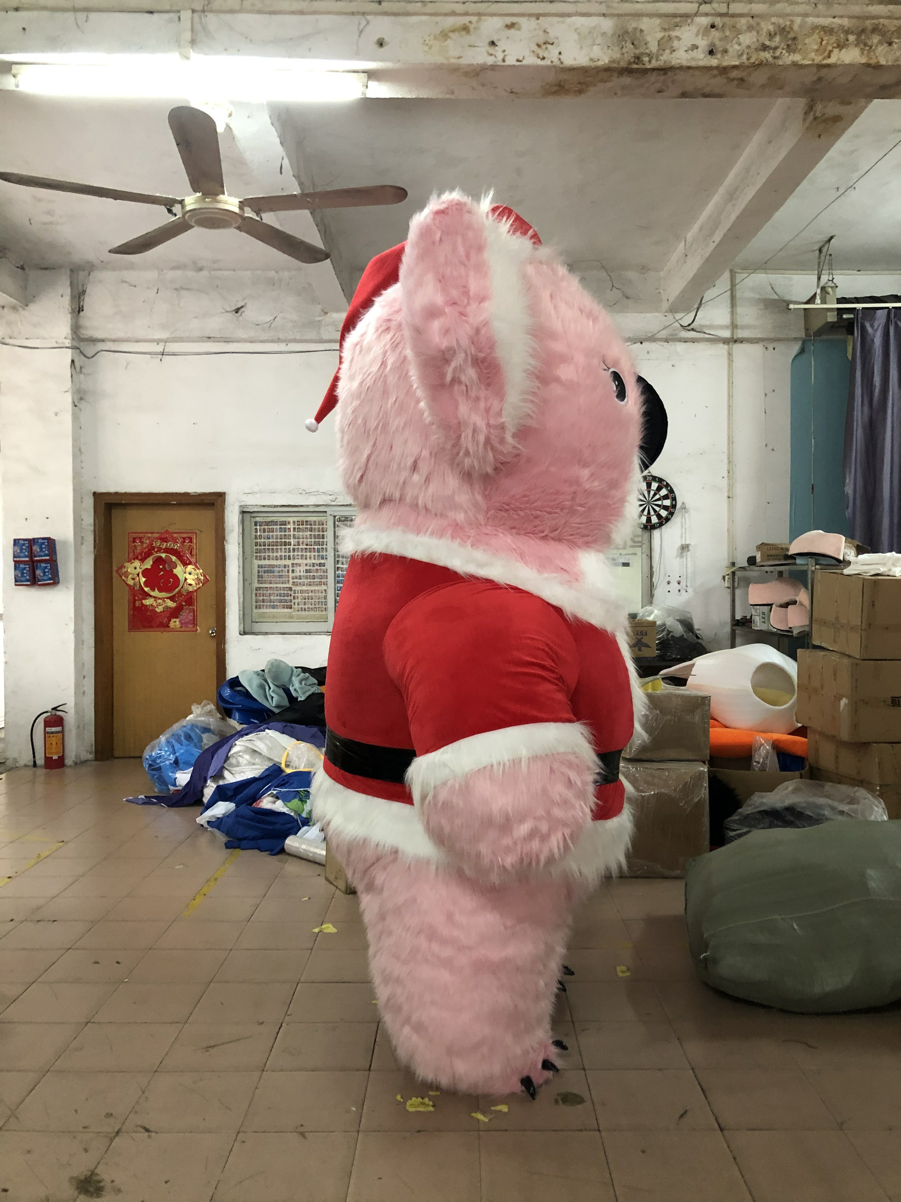 Attractive Christmas Giant Inflatable Koala Bear Mascot Costume for Adult Halloween Plush Furry Panda Suit