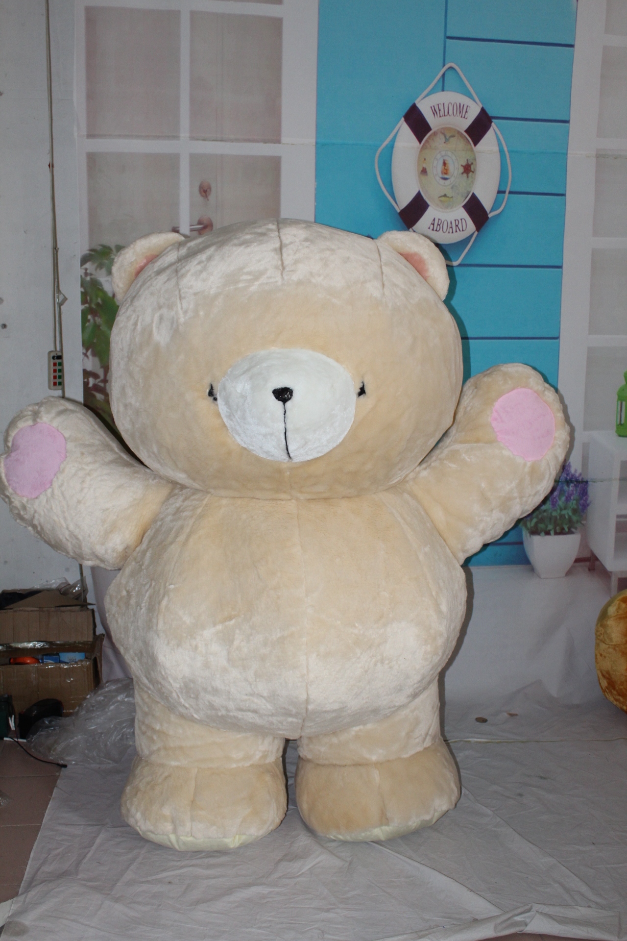 Saygo CE High Quality Customizable Inflatable Teddy Bear Mascot Costume Suit Furry Dress for Adults' Cosplay Parties Halloween