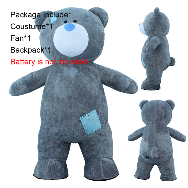 Saygo Best Selling CE 2M/2.6M/3M Plush Inflatable Giant Teddy Bear Mascot Costume for Carnival