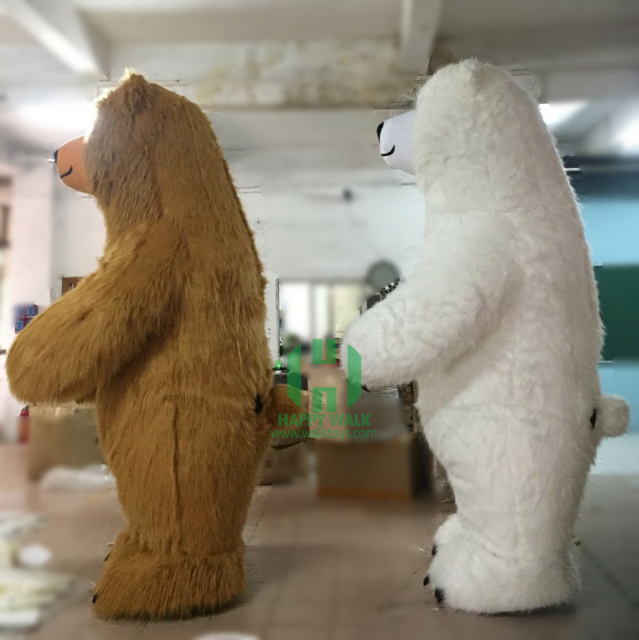 Saygo Adult Inflatable Polar Bear Fursuit Costume Outdoor Advertising Christmas Halloween Carnival Furry Mascot Animal Costume