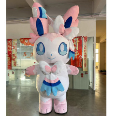 Events Performance Wear Inflatable Sylveon Mascot Costume 2m/2.6m Tall Cartoon Character Sylveon Mascot Costumes for Adults