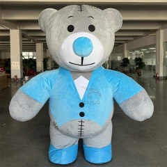 Inflatable Giant Walking Tuxedo Teddy Bear Mascot Costume Wedding Party Cosplay & Festival Event Dress for Adults for Halloween