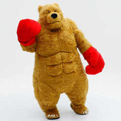 Adult Inflatable Brown Bear Boxing Mascot Costume-Realistic Adult Inflatable Bear Costume for Mardi Gras/Carnival Unisex Saygo