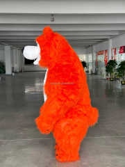 For Adult Inflatable Orange Mascot Costume for Party and Mardi Gras Carnival