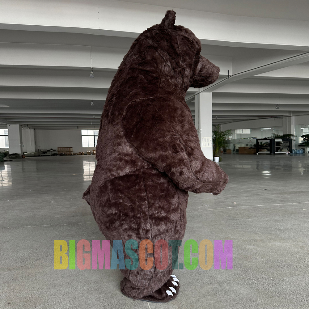 Christmas Halloween Party Bear Animal Cartoon Show Costume Adult Brown Inflatable Teddy Bear Mascot Costume
