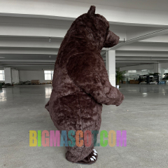 Christmas Halloween Party Bear Animal Cartoon Show Costume Adult Brown Inflatable Teddy Bear Mascot Costume