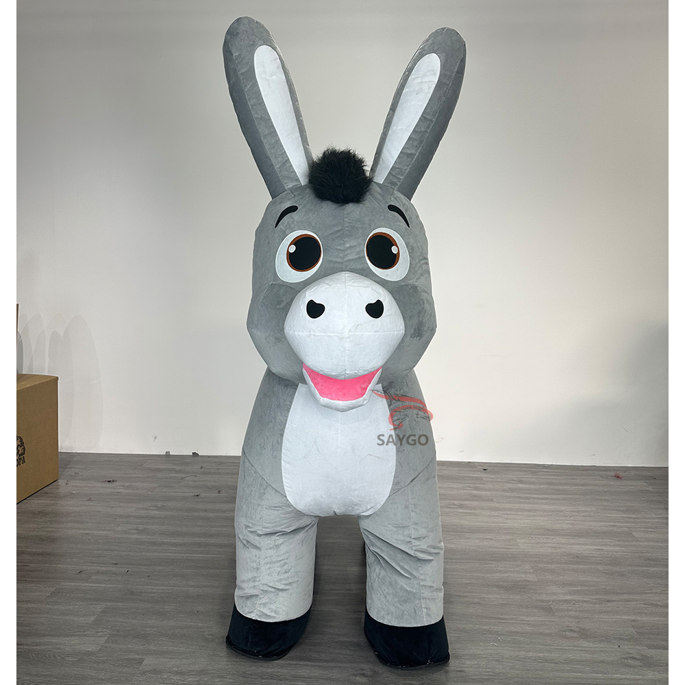 Inflatable Adult Donkey Mascot Costume for Party Mardi Gras/Carnival-Unisex,Big Mascot,Inflatable Adult Donkey Mascot Costume for Party Mardi Gras/Carnival-Unisex