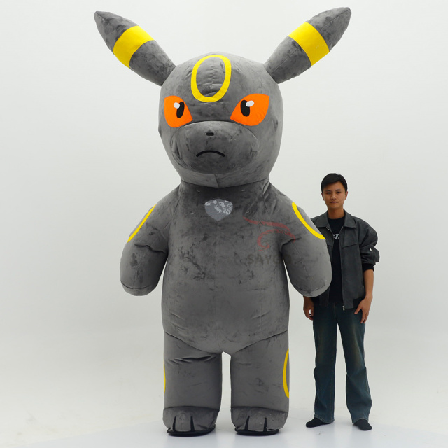 Espeon Adults Entertainment Wear Inflatable Umbreon Mascot Costume 2m/2.6m Tall Cartoon Character Mascot Costumes Sale,Big Mascot,Adults Entertainment Wear Inflatable Umbreon Mascot Costume 2m/2.6m Tall Cartoon Character Mascot Costumes Sale