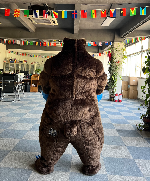 Advertising Saygo Animal Giant Boxing Brown Bear Inflatable Plush Mascot Costume for Adult Unisex Mardi Gras Party Cosplay Suits
