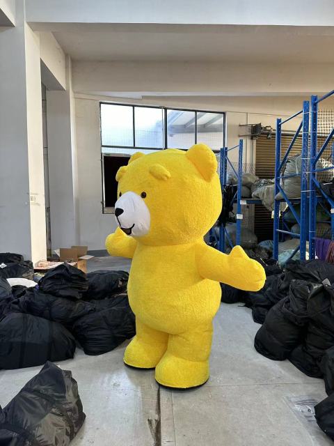Yellow Teddy Bear Customized Inflatable Yellow Teddy Bear Couple Mascot Costume Birthday Weddings Commercial Valentine's Day for Adult,Big Mascot,2025 Unisex Customized Inflatable Yellow Teddy Bear Couple Mascot Costume Birthday Weddings Commercial Valentine's Day for Adult