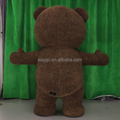 Wearable Inflatable Teddy Bear Christmas Costume Cartoon Teddy Bear Costume for Men Gummy Bear Costumes for Advertising Events