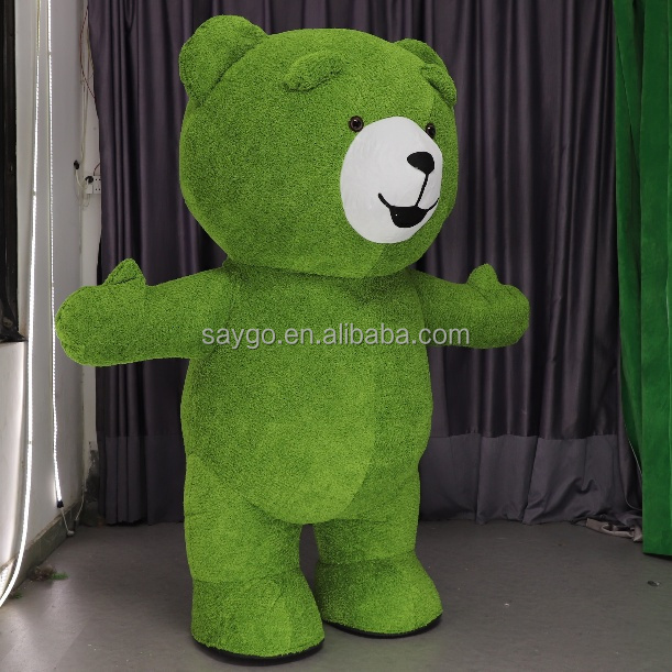 Saigao Big Size Inflatable Cartoon Character Mascot Costume Custom Plush Soft Teddy Bear Mascot Costumes for Mascot Costume
