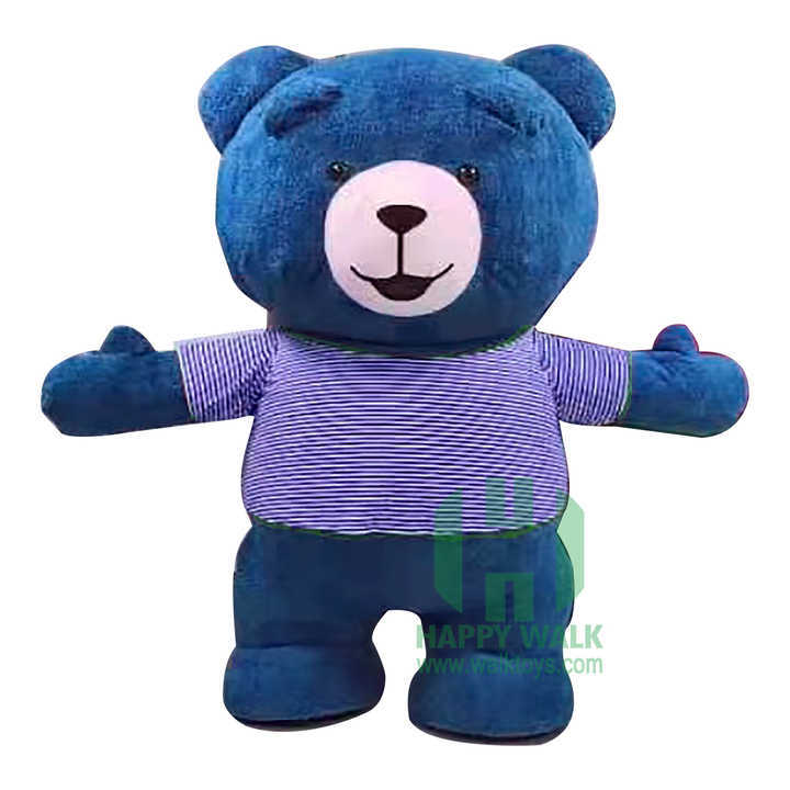 Unisex Customized Inflatable Plush Teddy Bear Costume Blue Bear Mascot for Adult for Party Animal Cosplay Fancy Dress