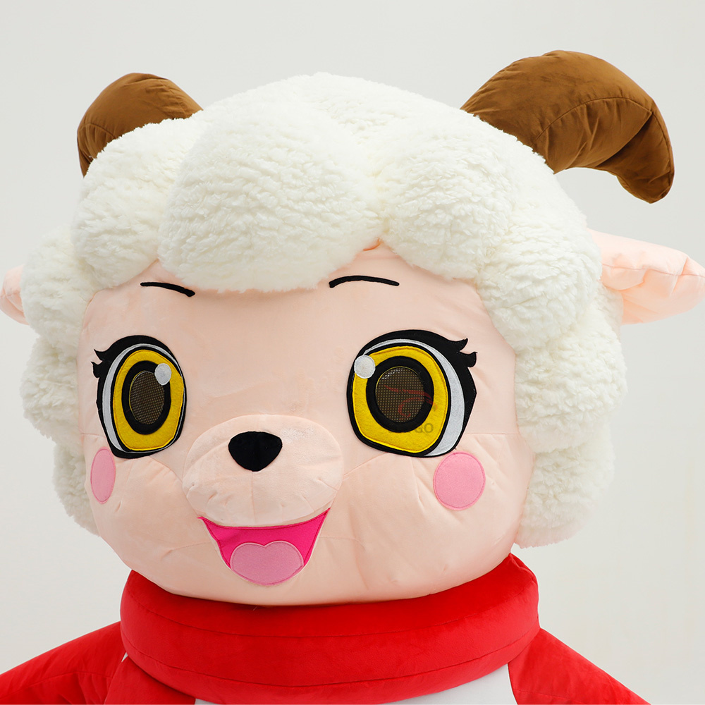 New year mascot Inflatable White Sheep Costumes Performance Suit Inflatable Animal Mascot Adults Costumes Party