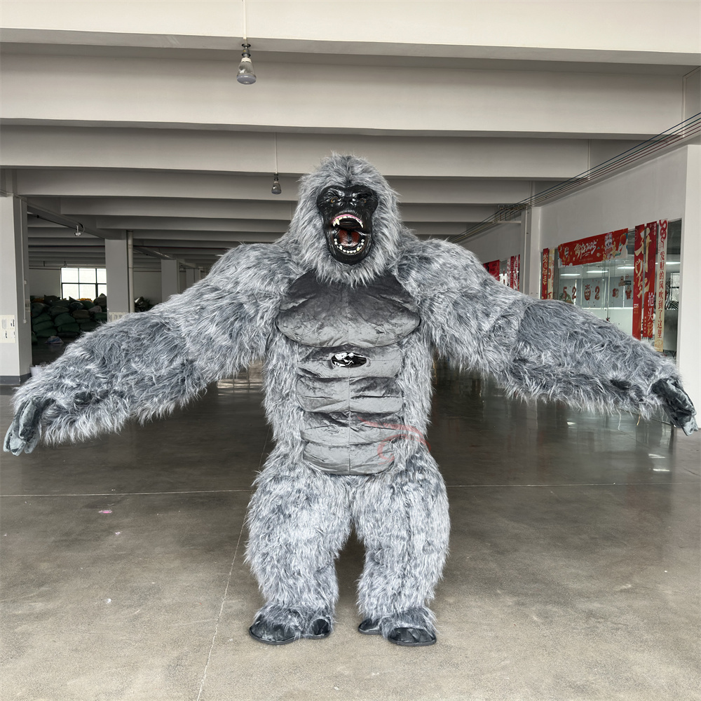 2-3 m Giant king Kong Animatronic Gorilla Costume Adult for Performance Advertising Inflatable Gorilla Costume