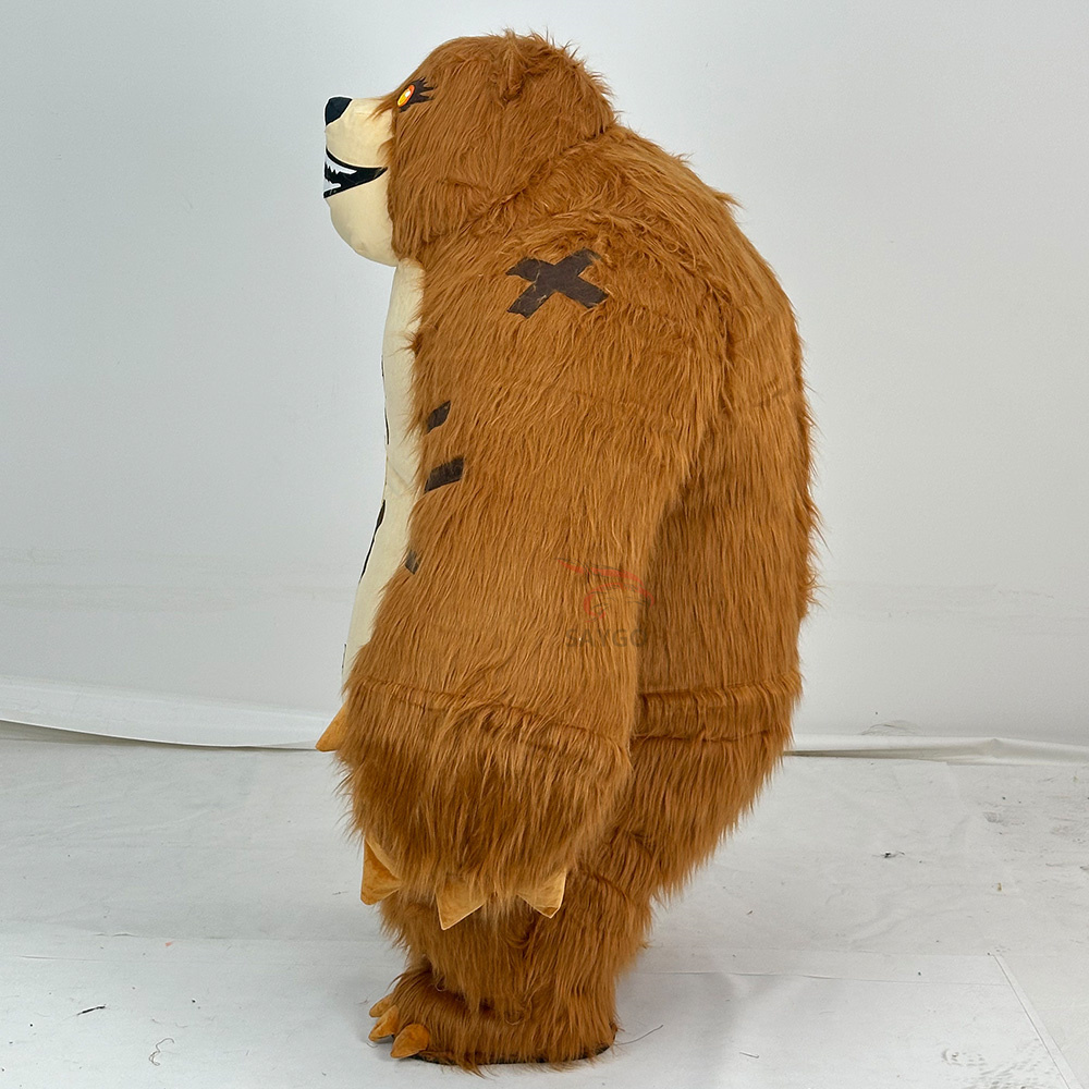 Custom Made Anime Cosplay Costume for Adults 2m/2.6m Giant Party Dress Inflatable Bear Mascot Costume Clothes