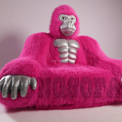New Durable Giant Inflatable Gorilla Sofa New Gorilla Shape Sofa Internet Celebrity Gorilla Couch in Living Room