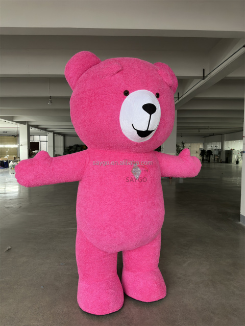 Giant Inflatable Teddy Bear Mascot Costume  Material Adult Unisex Mardi Gras Carnival Theme