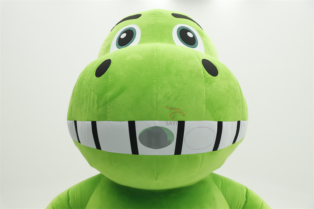 Inflatable Green Dragon Costume-Realistic Animal Design for Adult Unisex Mardi Gras Carnival Parties-saygo Brand