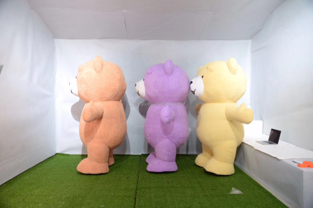 Hot Sale Green Teddy Bear Mascot Costumes Various Color Inflatable Giant Teddy Bear Costume Inflatable Teddy Bear Mascot Costume