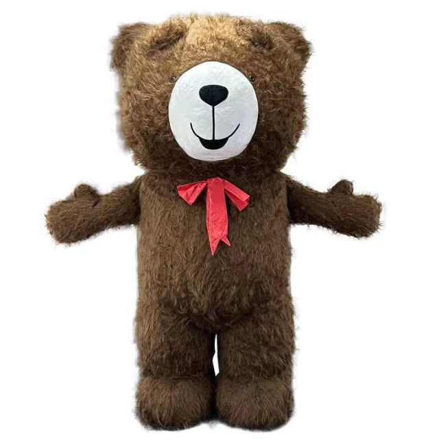 2m Full Body Bear Mascot Costume Adult Cosplay Dress for Halloween Party Wearable Inflatable Suit Blow Walking Polyfoam