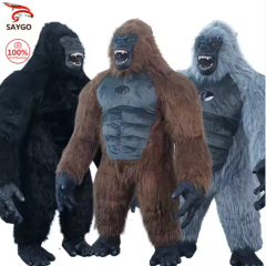 Giant Realistic Gorilla Inflatable king Kong Mascot Costume 2/2.6/3m Inflated Anime Costumes Gorilla for Events Dress