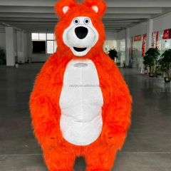 For Adult Inflatable Orange Mascot Costume for Party and Mardi Gras Carnival