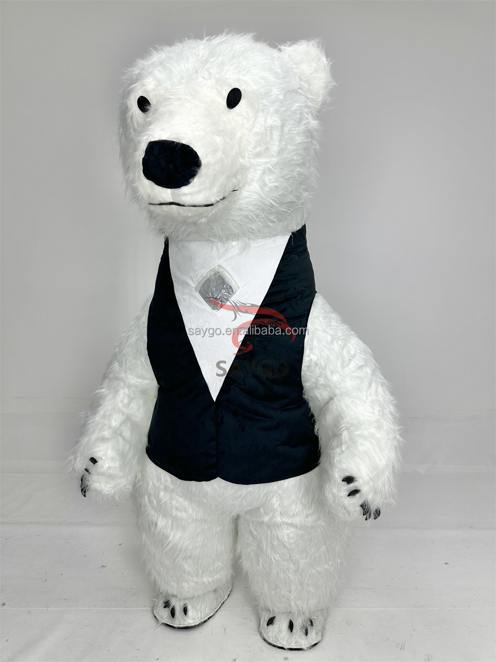 Inflatable Panda and Polar Bear Mascot Costume Party Adult Animal Costume for Sale With Customized Logo Shirt