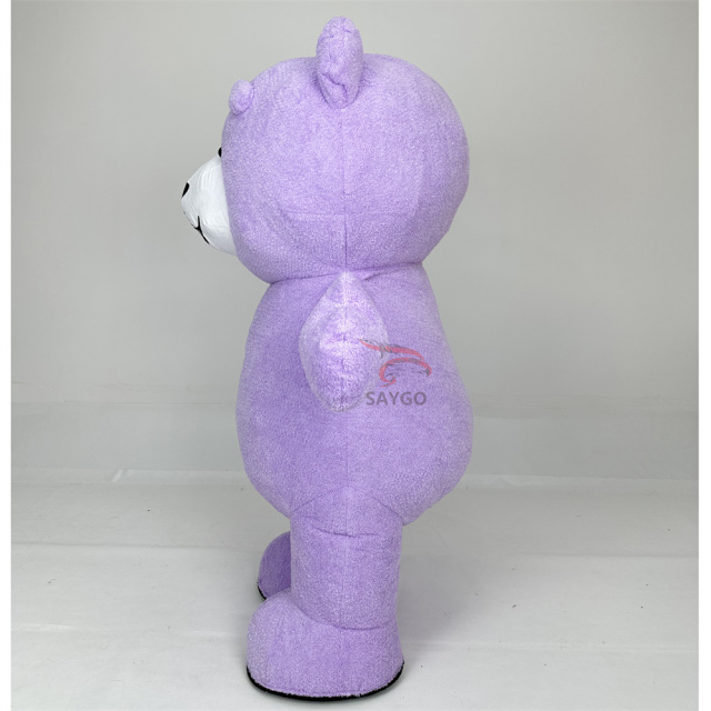 Large Inflatable Purple Teddy Bear Mascot Costume for Adults Christmas Cosplay Party Costume Carnival Halloween Easter Carnival,Big Mascot,Large Inflatable Purple Teddy Bear Mascot Costume for Adults Christmas Cosplay Party Costume Carnival Halloween Easter Carnival