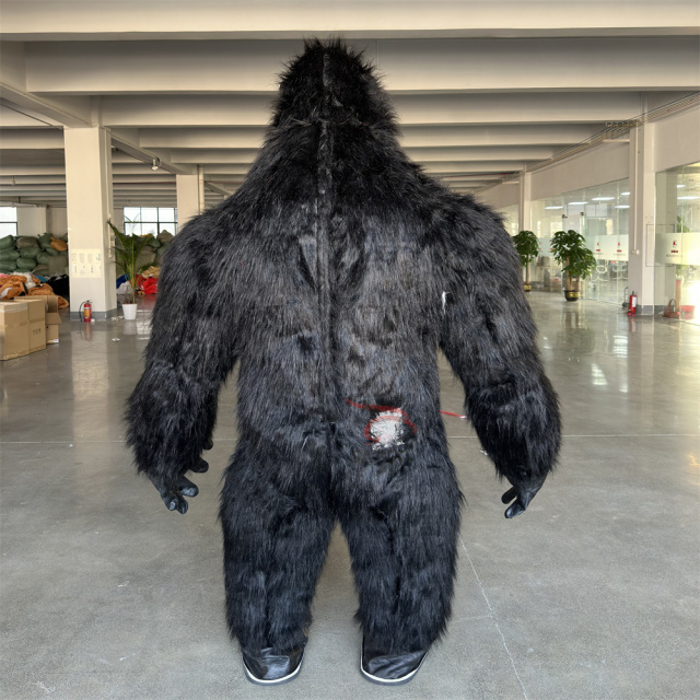 Giant Realistic Gorilla Inflatable king Kong Mascot Costume 2/2.6/3m Inflated Anime Costumes Gorilla for Events Dress