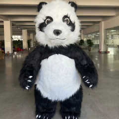 Saygo High Quality Custom Cartoon Giant Advertising Inflatable Walking Mascot Plush Panda Costume