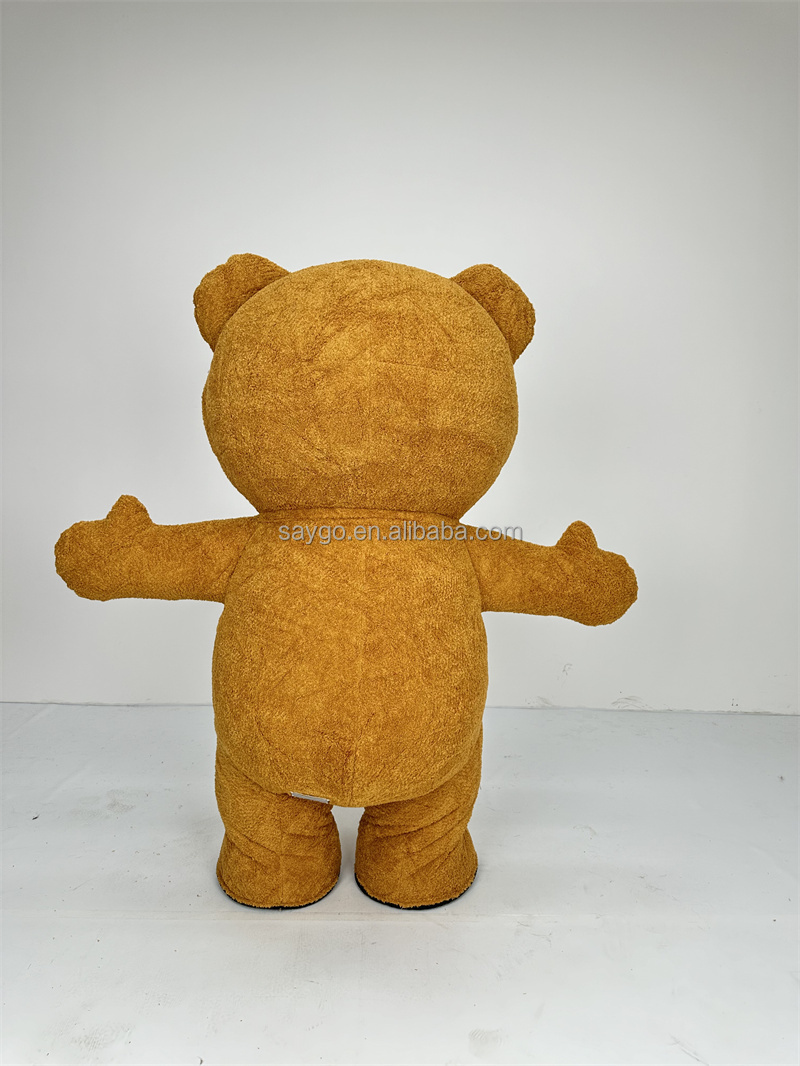 Inflatable Teddy Bear Mascot Costume Adult Fancy Dress Christmas Party Panda Teddy Bear Mascot Costume