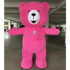 Inflatable Cartoon Teddy Bear Blow up Suit Inflatable Mascot Costume Full Body Inflatable Animals Halloween Costume for Adult