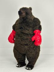 Furry Giant Boxing Bear Inflatable Costume Plush Brown Bear Costumes Mascot Teddy Bear Adult Party Cosplay Suits