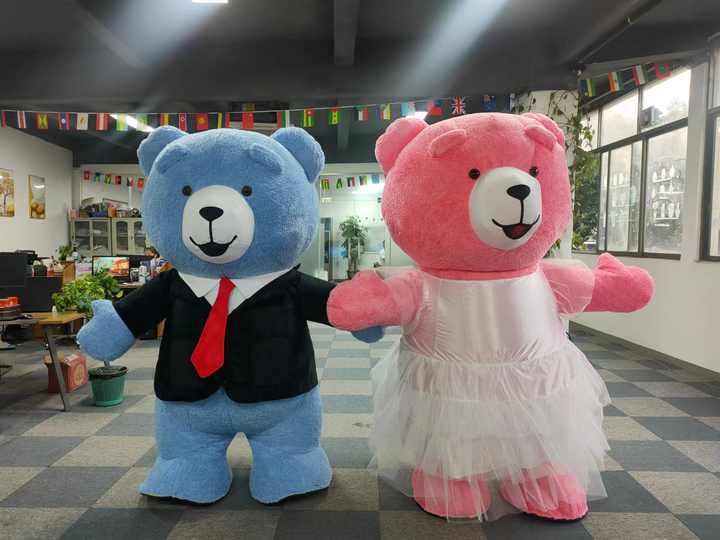 Giant Inflatable Teddy Bear Mascot Costume for Adults-Unisex Birthday/Surprise Use Saygo Brand Mardi Gras Theme